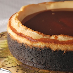 Irish Cream Caramel Cheesecake