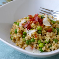 Barley Risotto with Peas