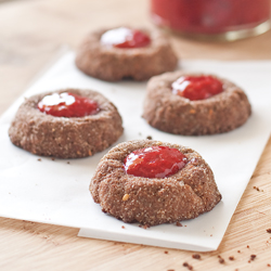 Almond Butter Thumbprint Cookies