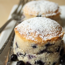 Blueberry Yogurt Cakes