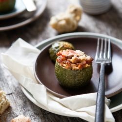 Provencal Filled Zucchini