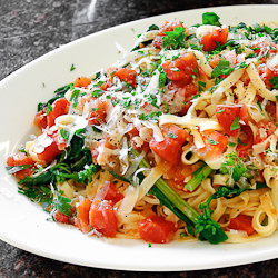 Fresh Fettuccine with Broccoli Raab