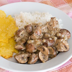 Mushrooms in Coriander White Sauce