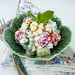 Cucumber Boondi Raita