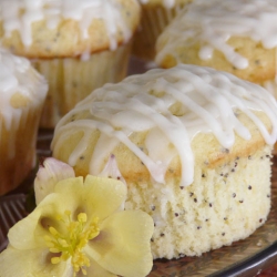 Glazed Lemon Poppy Seed Muffins