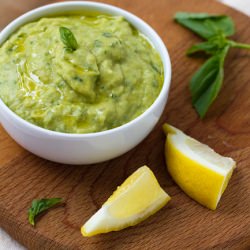 White Bean Asparagus Basil Hummus