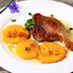 Duck with orange