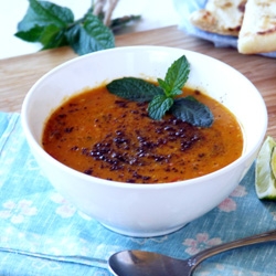 Turkish Red Lentil Soup with Sumac