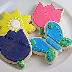 Decorated Spring Sugar Cookies