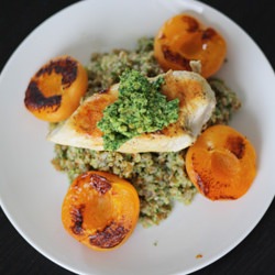 Bulgur Salad with Chicken & Pesto