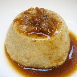 Morel Custard with a Shallot Jus