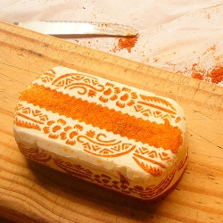 Henna-Patterned Spiced Cream Cheese