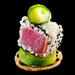 Tuna w/ Avocado Citrus & Lotus Root