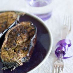 Oven-baked Eggplants with Pesto