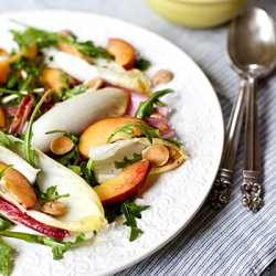 Peach and Marcona Almond Salad