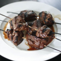 Grilled Marinated Steak Skewers