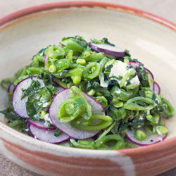 Lagrimas, Snap Pea Salad