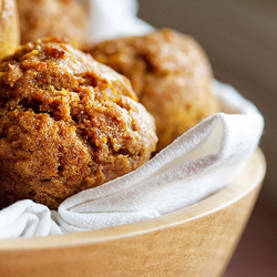 Mini Whole Wheat Pumpkin Muffins