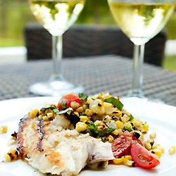 Grilled Tilapia with Corn Relish