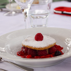 Olive Oil Shortbread & Raspberries