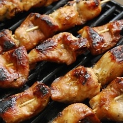 Asian Barbecue Chicken Skewers