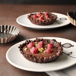 Chocolate and Raspberry Tarts