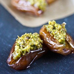 Fresh Dates Stuffed with Pistachios