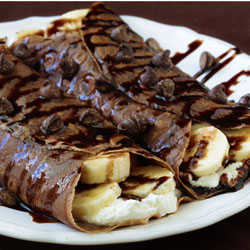 Chocolate Banana Crepes