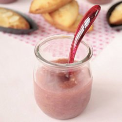 Rhubarb Compote + Honey Financiers