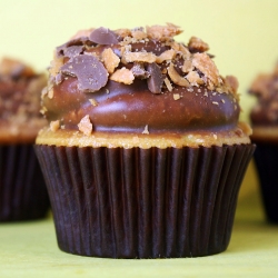 Chocolate Dipped Candy Cupcakes