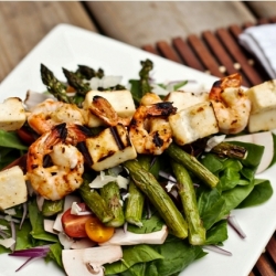 Prawn and Paneer Skewers