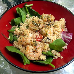 Shrimp with Basil and Mint Pesto