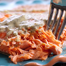 Salmon with Mustard Dill Sauce