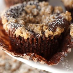 Chocolate Crumb Topped cupcakes