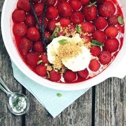 Grilled Strawberries with Pimm’s