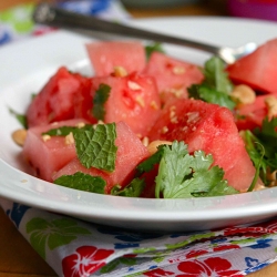 Watermelon and Peanut Salad