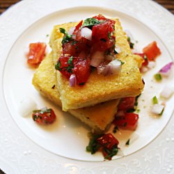 Vegan Pan Crisped Polenta