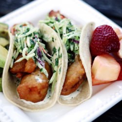 Baja-Style Beer Battered Fish Tacos