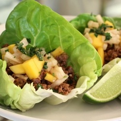 Mango Jicama Lettuce Wraps