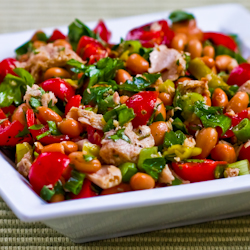 Spicy Pinto Bean and Tuna Salad