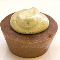 Banana Chocolate Cups with Matcha