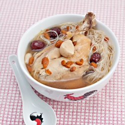 Chicken Soup with Flour Vermicelli