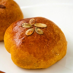 Pumpkin Brioche Red Bean Buns