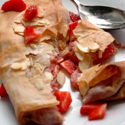 Phillo Strawberries Strudel