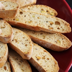 Pistachio, Lemon & Cardamom Biscotti