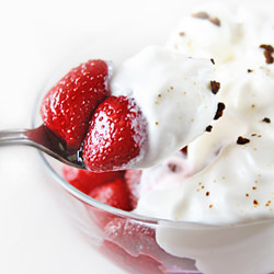 Strawberries with Cream