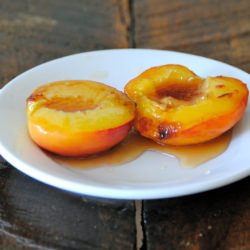 Honey + Vanilla Roasted Peaches