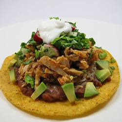 Chicken Tostadas