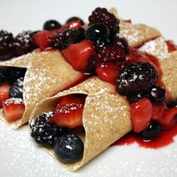 Very Berry Whole Wheat Crepes