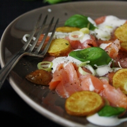 Salmon Carpaccio with Potatoes